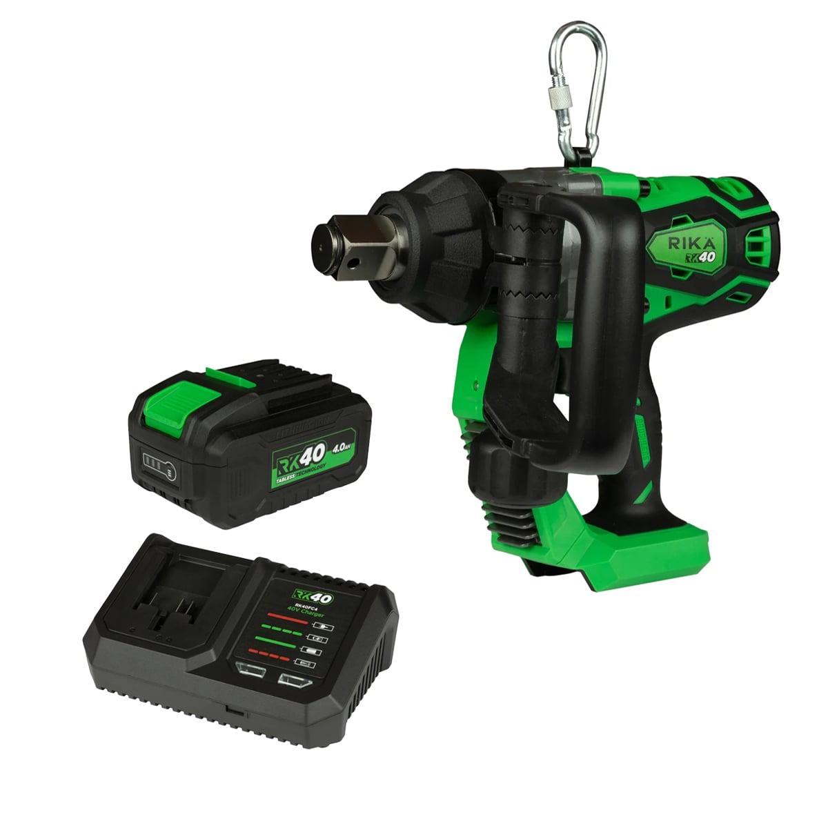 Rikä RK40 40V High‑Torque Impact 2500Nm 1in Kit | Tabless | 4Ah